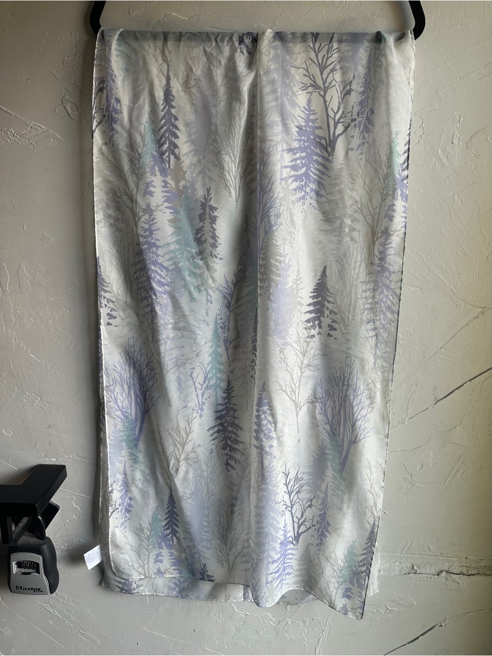 Sheer Woodland Tree Print Scarf Fairycore Forestcore Cottagecore 70”x20”